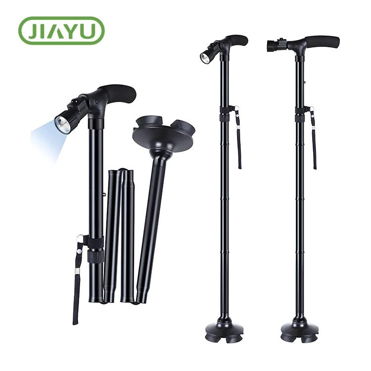 Aluminum Walking Cane miaraka amin'ny jiro LED